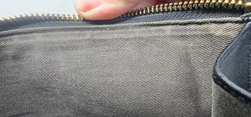 Madewell Pouch Clutch English Saddle Leather in Black Credit Card Pocket 9"x6" - Picture 9 of 14