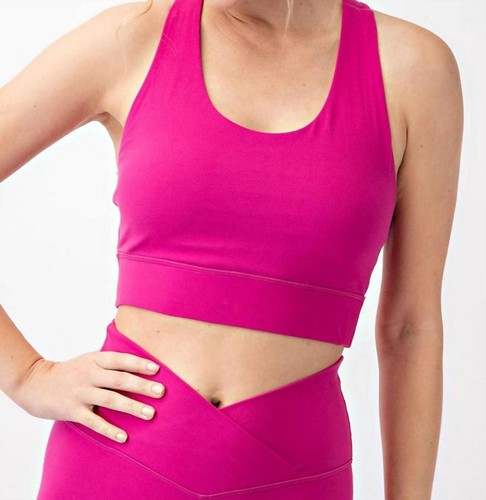 Rae Mode athleisure sports bra Hot pink