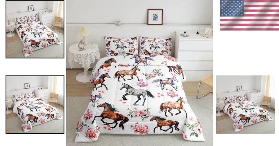 Edredón y funda de almohada Twin Horse Foto 2 de 4