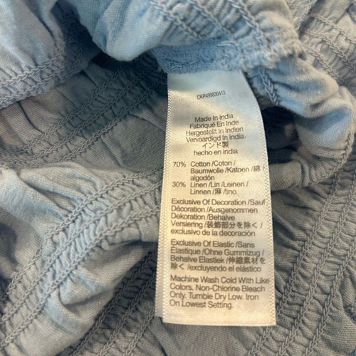 Madewell Damen gesmoktes U-Boot-Ausschnitt Tank blau Gr. XS neu mit Etikett #NV912 - Bild 4 von 5