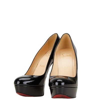 Christian Louboutin Bianca 120 Patent Leather Pumps Black