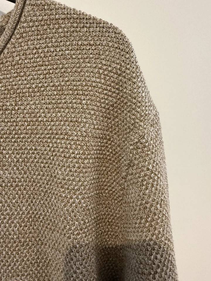 Selected Homme Pullover Herren Braun Beige M Waffle SLHROCKY CREW NECK B NOOS - Bild 4 von 4