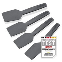Raclette Spachtel 4Er Set Fackelmann Grau – Ergonomischer Schaber Aus Kunststoff