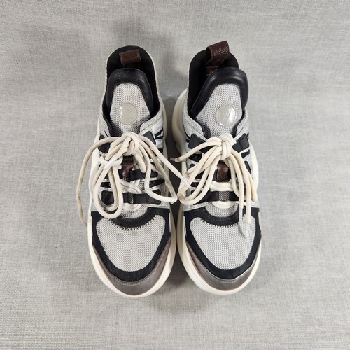 LOUIS VUITTON LV Arclight Womens Sneakers Shoes Size 6 Black White Lace Up - Picture 2 of 19