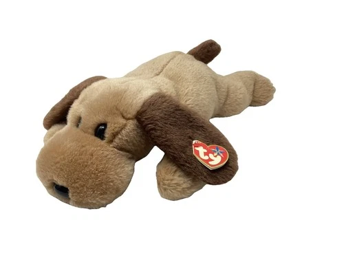 TY Beanie Buddy Bones Dog 14" Plush Doll Stuffed Animal Vintage