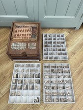 Vintage Letterpress Printing Press Engraving Alphabet Metal Brass Letters