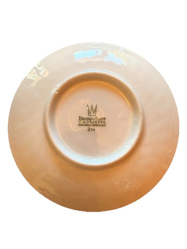 Tazza da tè vintage bianca bavarese Bareuther Waldsassen porcellana Demitasse con piattino - Foto 3 di 9