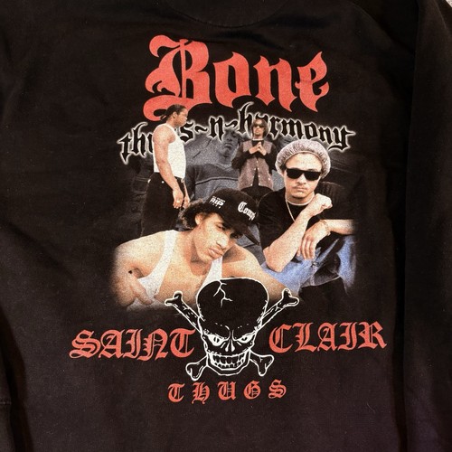 Felpa con cappuccio unisex Bone Thugs N Harmony Saint Clair Thugs hip hop musica rap GRANDE - Foto 5 di 7