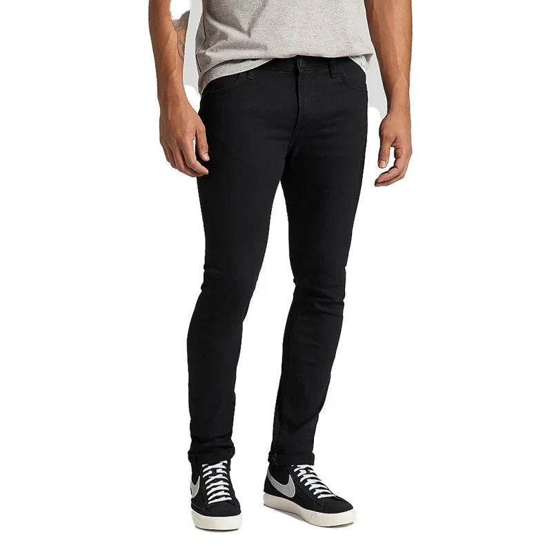 Lee Jeans Malone Washed Herren Jungen Hose schwarz