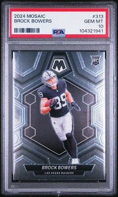 シングルカード 2024 Panini Mosaic Brock Bowers PSA 10 2024 PANINI MOSAIC #313 BROCK BOWERS PSA 10 | eBay