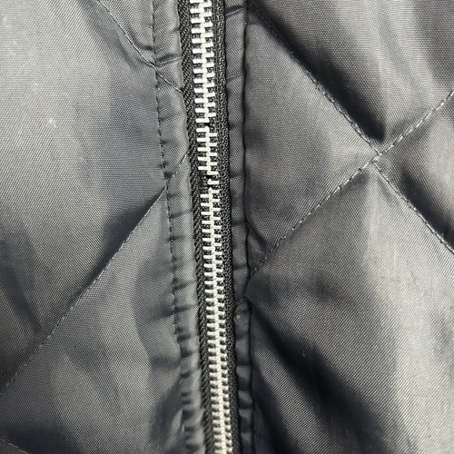 Vintage Black Quilted Puffer Liner Bomber Jacket Thrashed Distressed Chore Coat - Bild 5 von 22