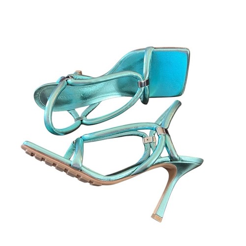 Bottega Veneta Stretch Slipper Riemchen High Heels Icy Moon NEU EU 37,5 US 7,5 - Bild 10 von 14