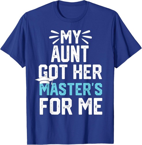 My Aunt Got Her Masters For Me Mastered It Graduation Camiseta Sudadera con Capucha - Imagen 7 de 10
