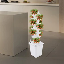 7 Tiers Plants Hydroponic Growing Tower Vertical Indoor Gardening Grow Machine