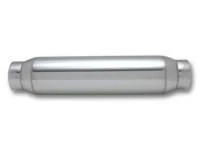 Bottle Style Resonator, 2.25" inlet/outlet x 12" long by Vibrant Performance