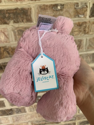 Jellycat Medium Bashful Tulip Pink Bunny AUTHENTIC New With Tags - Picture 4 of 4