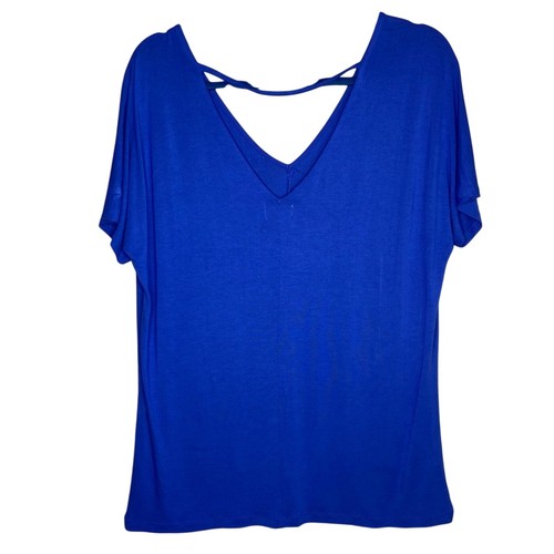Old Navy Double V Kurzarmhemd in Blau Damen Größe M - Bild 2 von 5
