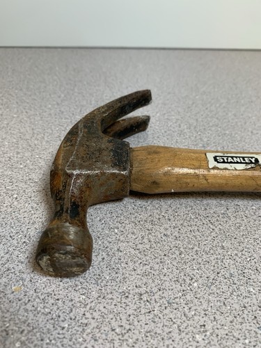 Vintage Stanley 11,8oz. Klauenhammer - Original 10" Holzgriff (W-73) - Bild 10 von 10
