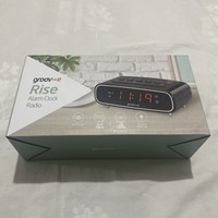 Groov-e Rise FM Alarm Clock Radio Black - GVCR05BK