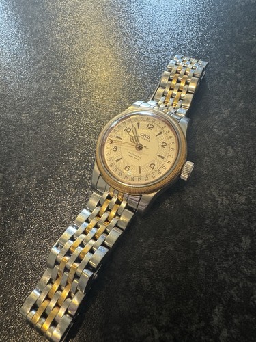 Oris Big Crown Pointer Date 36mm bi-colour silver & gold unisex watch! ref 7551 - Picture 10 of 10