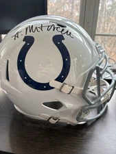 ADONAI MITCHELL INDIANAPOLIS COLTS SIGNED SPEED FULL SIZE HELMET FANATICS