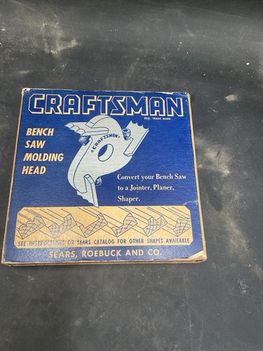 Vintage Craftsman 9-3200 Tisch und Radialsäge Formteil Set Former leicht gebraucht