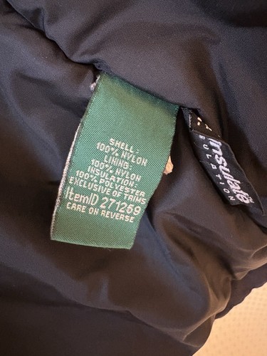 LL Bean~Winter Ski Jacket Parka Coat~Boys S Small (8)~Black~Hood~Warm~Thinsulate - Picture 10 of 10