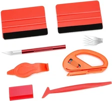 Vinyl Wrap Application Kit, Car Film Tools | Plastic Squeegee - Air Release