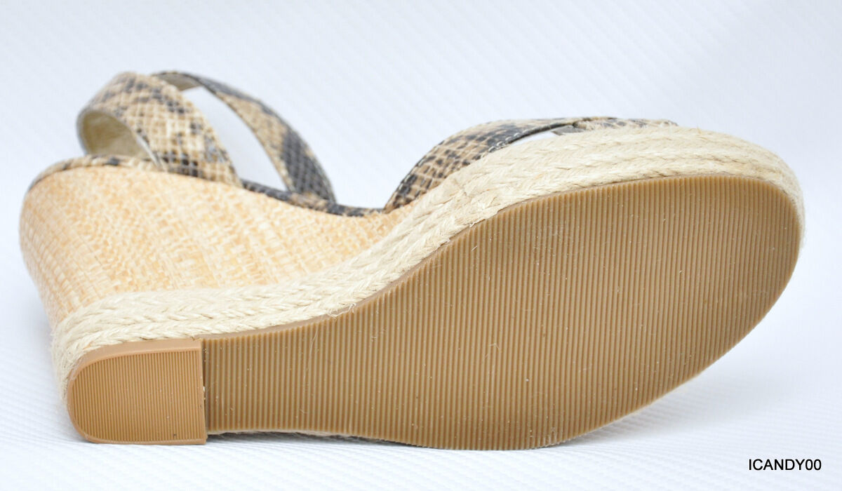 New Guess TRISSA Espadrille Wedge Sandal Platform Platform Platform shoes Lt. Brown Python 6.5 5fab37 New Guess TRISSA Espadrille Wedge Sandal Platform Platform Platform shoes Lt. Brown Python 6.5 5fab37