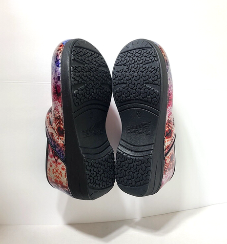 Dansko XP 2.0 tintura cravatta metallica in pelle verniciata intasa taglia 38 US 7,5 8 multicolore - Foto 10 di 12