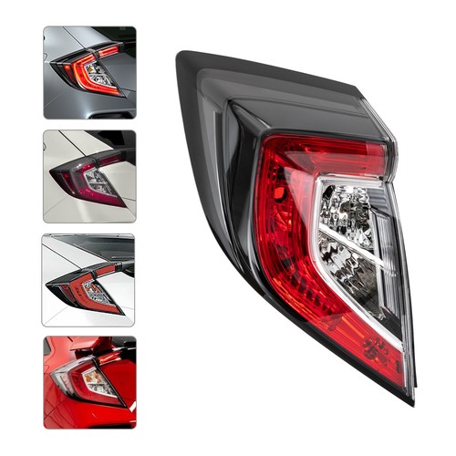 Left Tail Light Outer Driver Fits 2017-2021 Honda Civic Hatchback/ 17-19 Type R - Picture 3 of 18