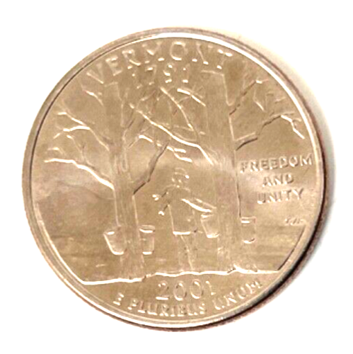 Vermont 2001 S Proof Commemorative Quarter