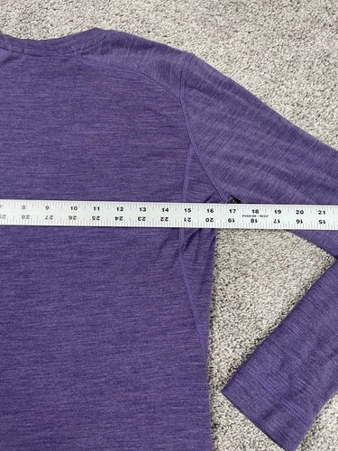 Camicia Smartwool donna viola media manica lunga lana merino outdoor Gorp Core - Foto 9 di 10