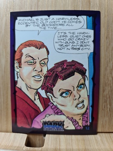 DARK DOMINION🏆 1993 Zero Issue The River Group #12 Trading Card 🏆FREE POST - Picture 2 of 2