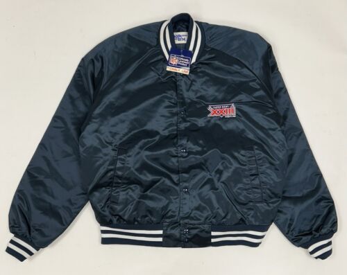 Vintage Super Bowl XXIII Chalk Line Satin Jacket XL San Francisco 49ers Neu mit Etikett - Bild 2 von 22