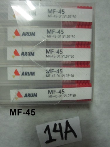 5 Stck. Arum MF-45 Fräsen Metall Werkzeug D1,5 * L07 * 50 (Neu für MF-16) Flachschaftfräser