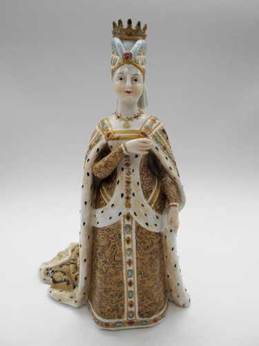 SUBLIME LARGE GERMAN PORCELAIN QUEEN ISABEAU OF BAVARIA FIGURINE STATUE