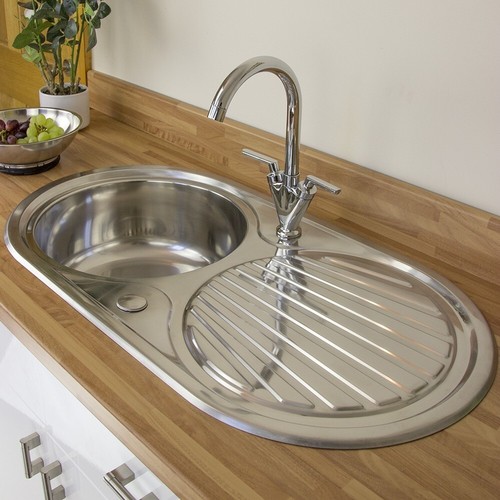 Astini Zerox 1.0 Bowl Brushed Stainless Steel Kitchen Sink & Waste AS5317 - Picture 1 of 12