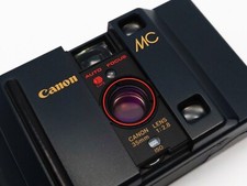 Canon MC 35mm Compact point & Shoot Film Camera w/Flash + Canon Hard Case