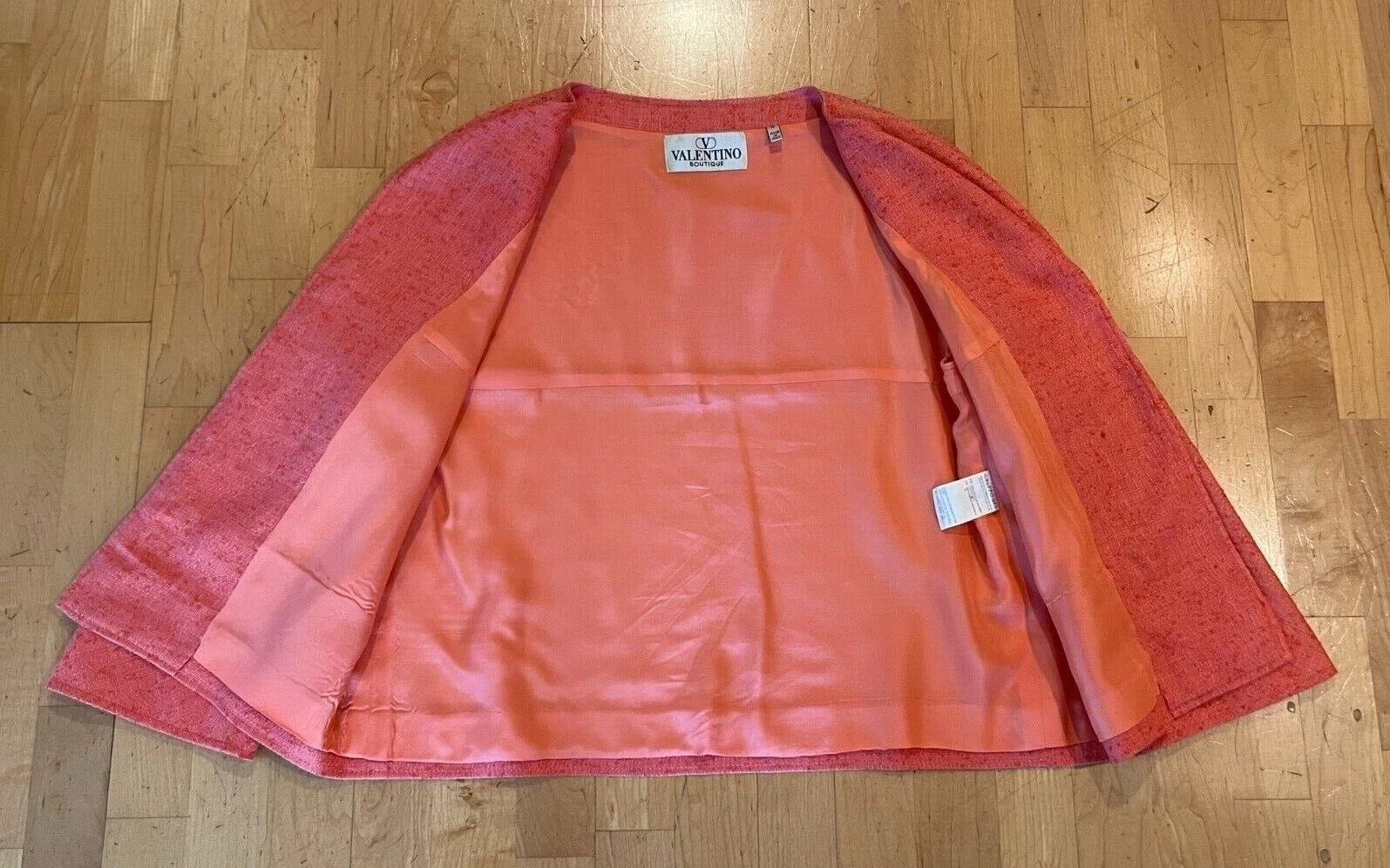 VALENTINO GIACCA ARANCIONE APERTA DAVANTI blazer manica tre quarti donna 12