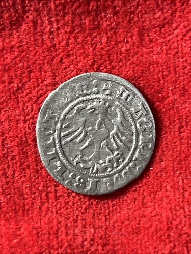 POLAND/Lithuania SIGISMUND I The Old 1512 Silver Coin 1/2 Grosz / Groschen - Picture 8 of 12