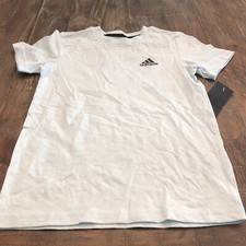 Adidas Short Sleeve Box Logo Tee Shirt Size XS In Light Blue  Youth/ Boys