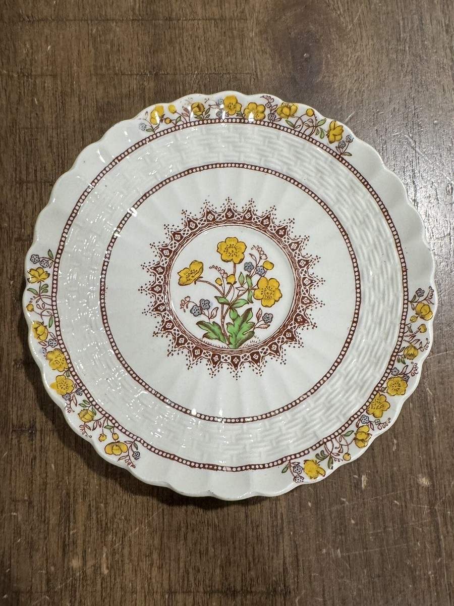 Vtg Copeland Spode China England Buttercup Cup & Saucer Plate