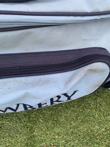 Newbery Wheeled Cricket Bag Very Large Holdall Blue Extendable Handle & Wheels - Picture 4 of 24