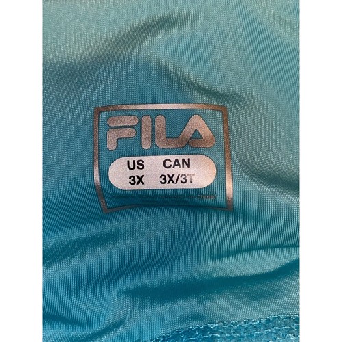 Women's Fila Logo 7/8 Capri Cropped Leggings Pants Gym Yoga Workout Plus Size 3X - Picture 9 of 9