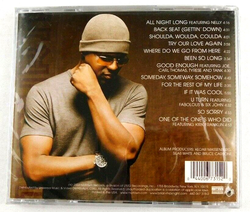 NEW SEALED Brian McKnight U Turn CD R&B Contemporary w/ Nelly Fabolous & others - Bild 2 von 3