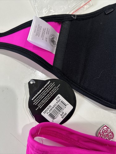 Body Glove Smush Smush Hot Pink Neoprene Bandeau Bikini Swim Bathing Suit S - Picture 8 of 8