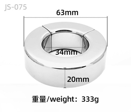 Edelstahl Magnetische Hodensack Penis-Dehnungswerkzeug Gewicht Ballstretcher - Bild 26 von 29