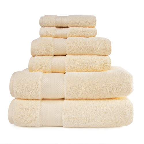6 Piece Turkish Solid Cotton Quick Drying Washcloth Hand Bath Bathroom Towels - Picture 30 of 47