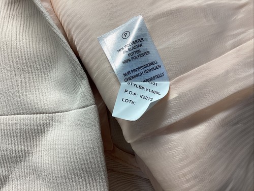 Cynthia Rowley Women’s Blazer Jacket Textured Size Medium Long Sleeve Beige New - Picture 19 of 20